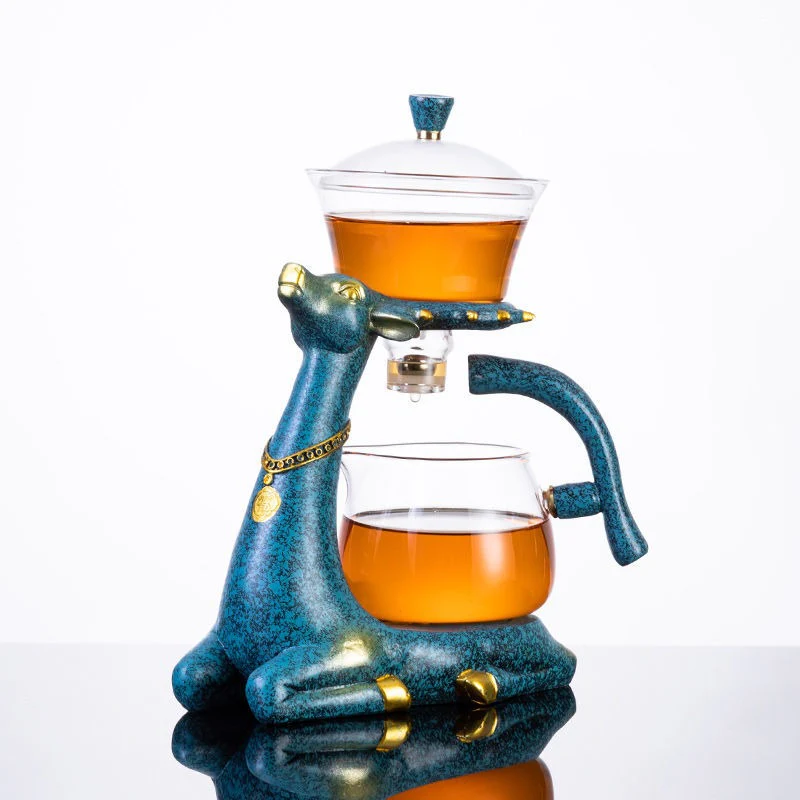 Automatic Elk Glass Tea Set - Image 4
