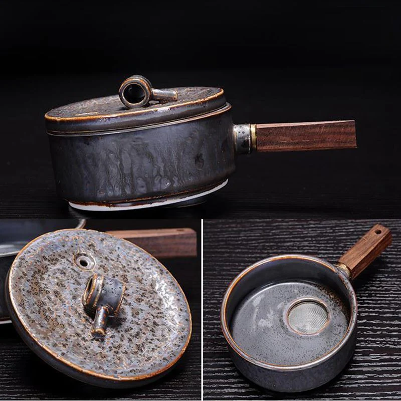 Automatic Stone Mill Bamboo Tea Set - Image 6