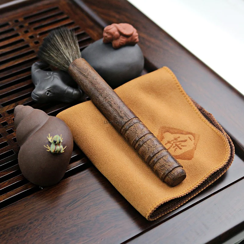 Bamboo Weaving Yixing Purple Clay Gongfu Tea Set - Image 5