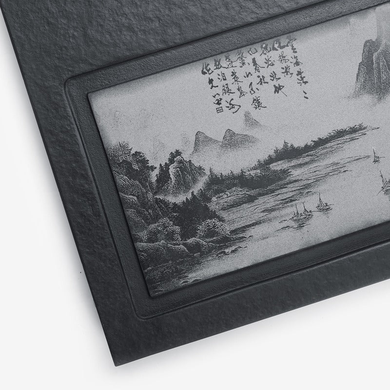 Black Stone Landscape Tea Tray - Image 5