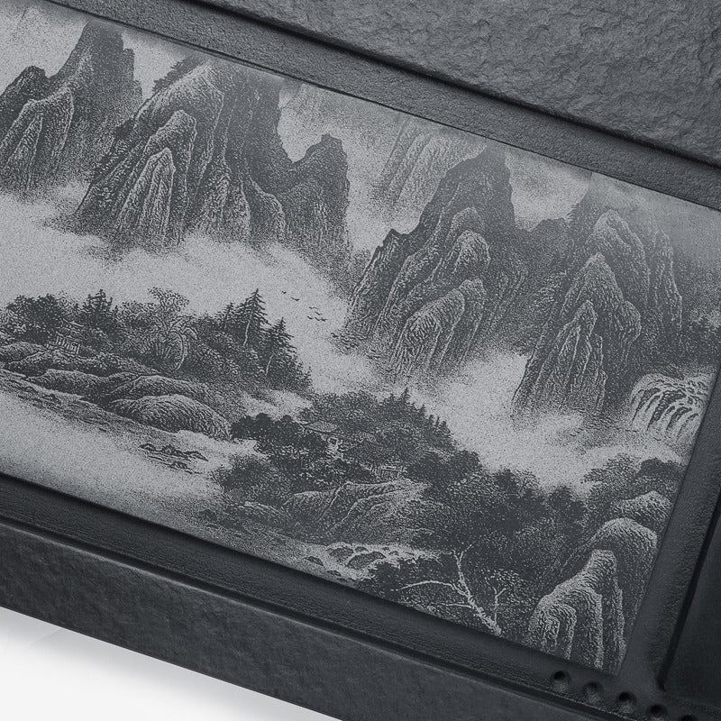 Black Stone Landscape Tea Tray - Image 7