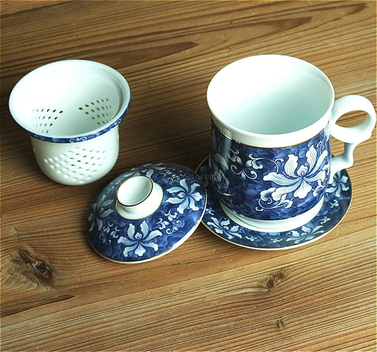 Blue And White Porcelain Chinese Tea Cup - Image 4