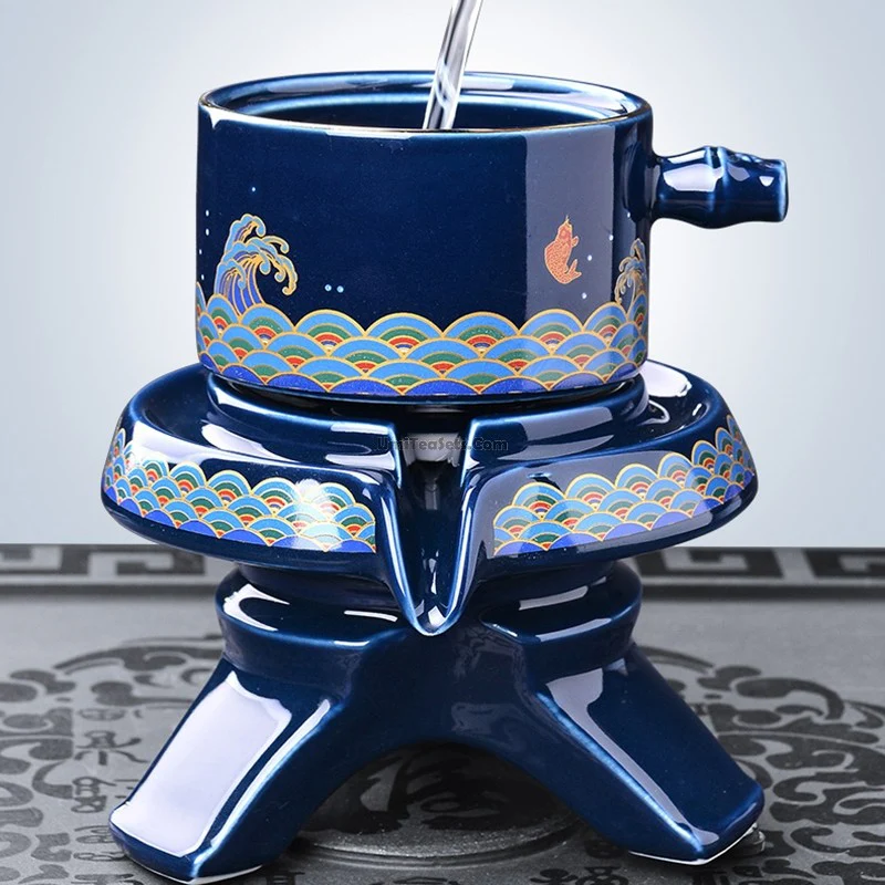 Blue Sea Wave Automatic Tea Set - Image 3