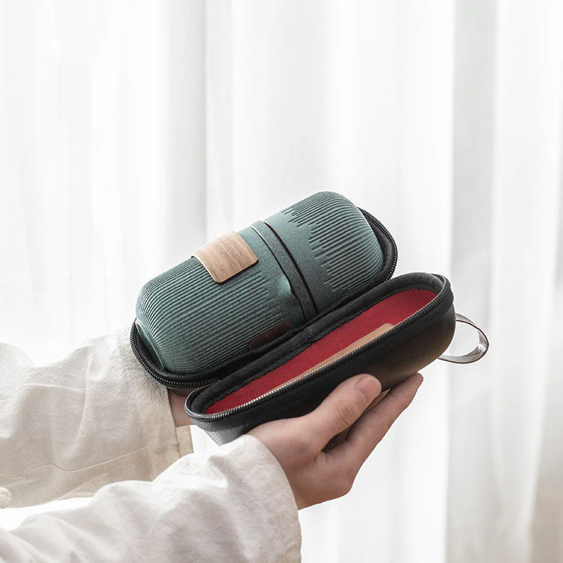 Bluestone Glazed Travel Tea Set - Image 6