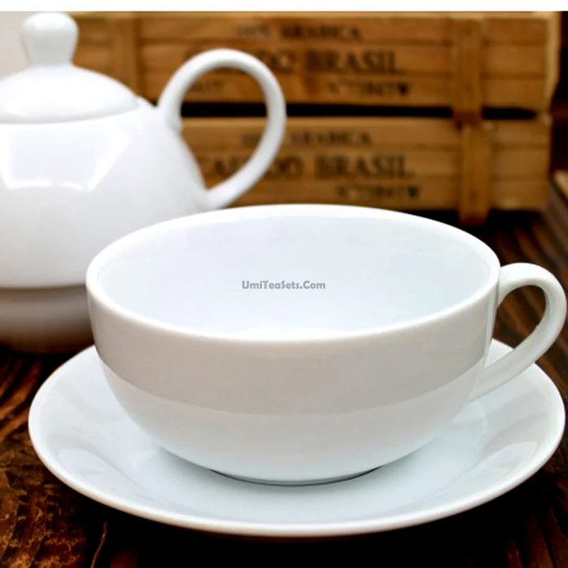Bone Porcelain Pure White Tea For One Set - Image 3