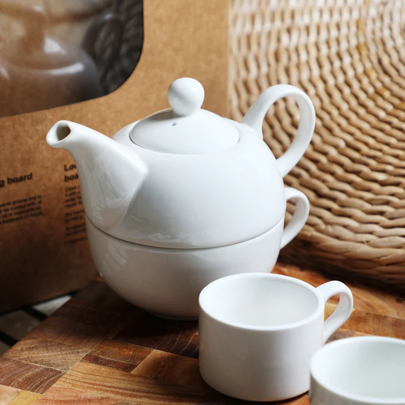 Bone Porcelain Pure White Tea For One Set - Image 5