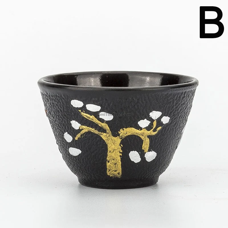 Cast Iron Plum Blossom Tea Cup - Image 3