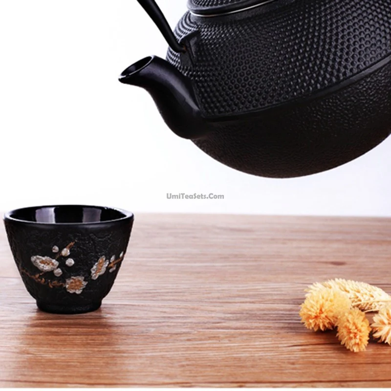 Cast Iron Plum Blossom Tea Cup - Image 4