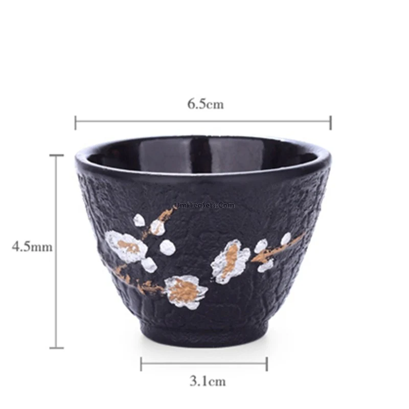 Cast Iron Plum Blossom Tea Cup - Image 5