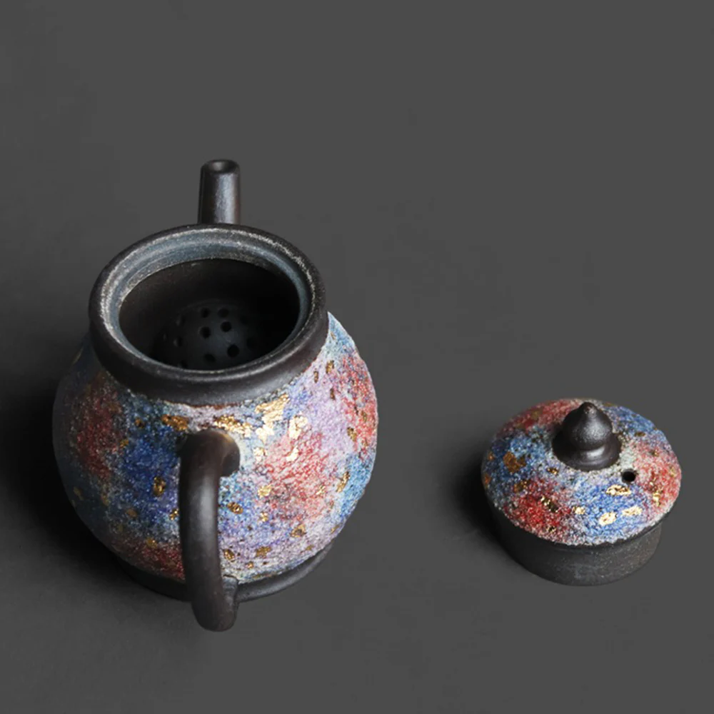 Chinese Colorful Sandstone Junde Teapot - Image 3