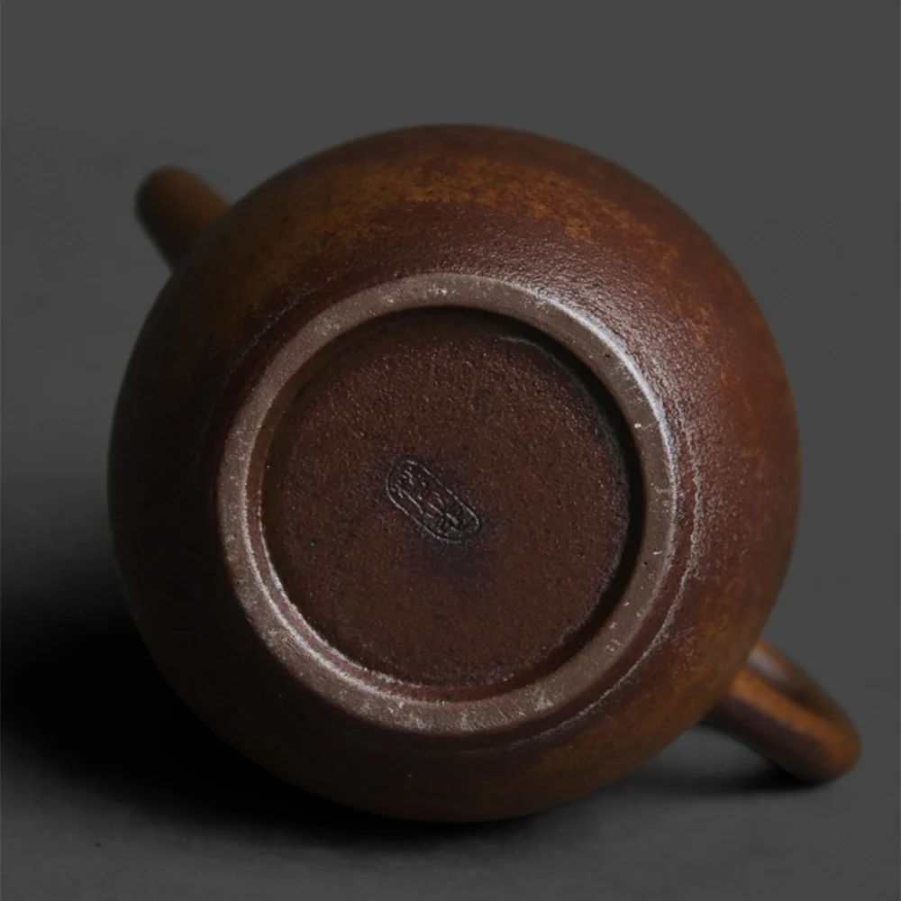 Chinese Dragon Egg Coarse Pottery Teapot - Image 6