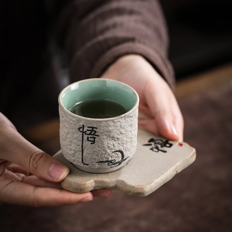 Chinese Zen Stone Style Tea Set - Image 4