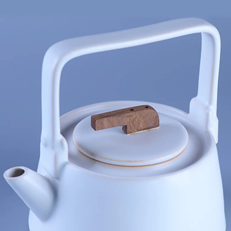 Coarse Pottery Japanese Style Teapot - Image 3