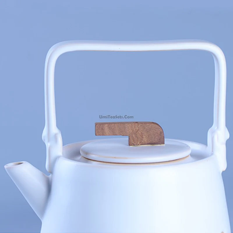 Coarse Pottery Japanese Style Teapot - Image 4