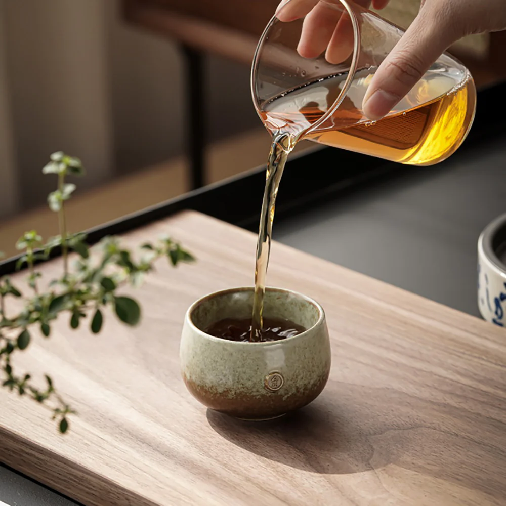 Coarse Pottery Kiln Alteration Kung Fu Tea Cup (Set of 5) - Image 4