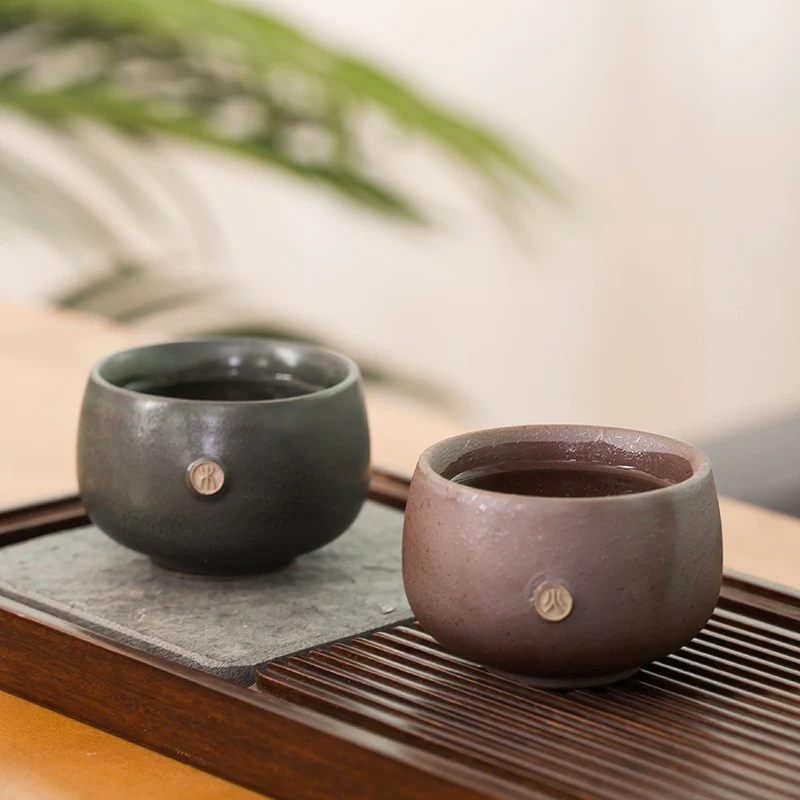 Coarse Pottery Kiln Alteration Kung Fu Tea Cup (Set of 5) - Image 6