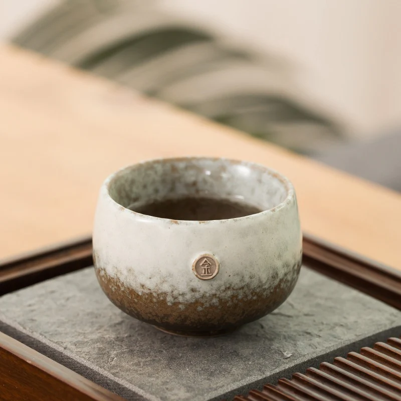 Coarse Pottery Kiln Alteration Kung Fu Tea Cup (Set of 5) - Image 7