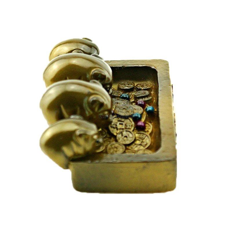 Color Changeable Golden Pigs Tea Pet - Image 3