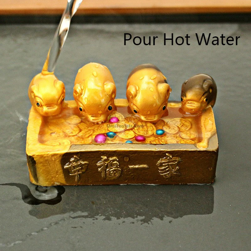 Color Changeable Golden Pigs Tea Pet - Image 5