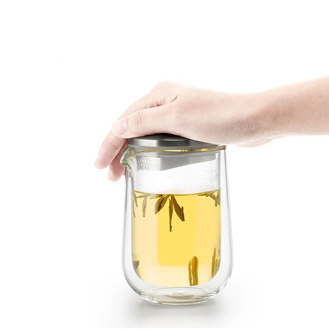 Double Wall Glass Travel Tea Set With Bag - Image 4