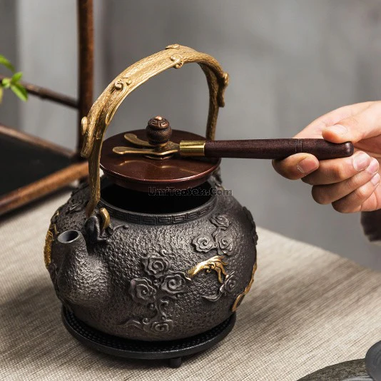 Dragon Cast Iron Teapot With Induction Cooker - Image 4