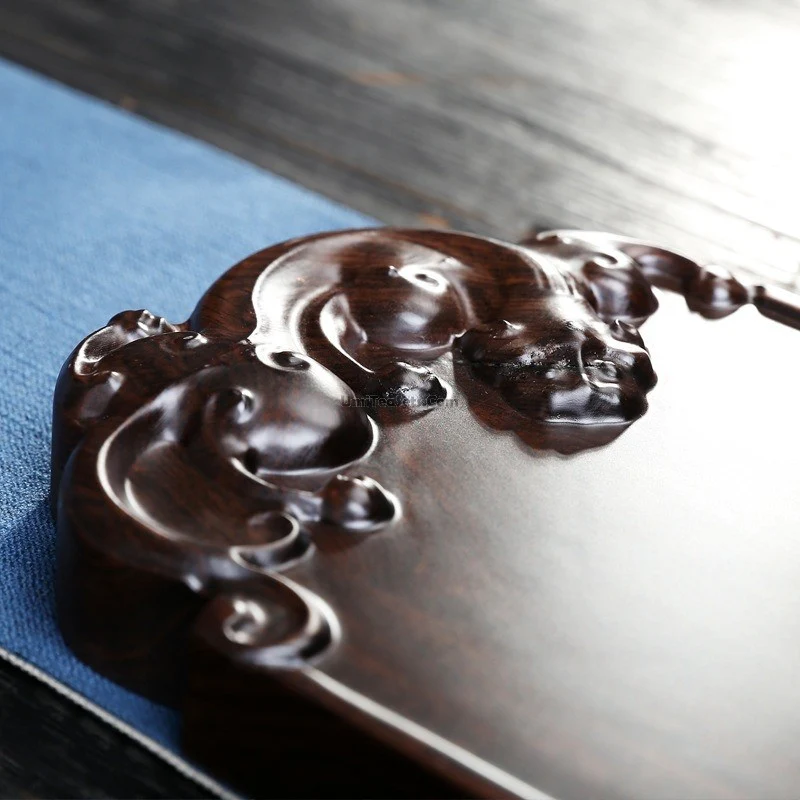 Ebony Small Pi Xiu Tea Tray - Image 3