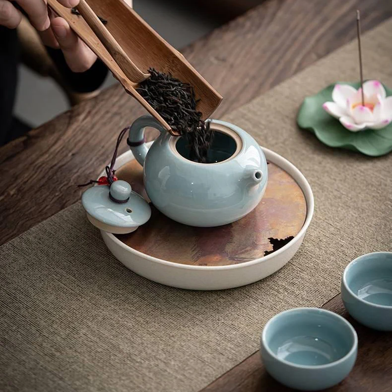 Geyao Tea Set With Lotus Incense Holder - Image 5