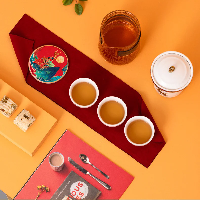 Glass And Porcelain Deer Travel Tea Set - Image 7