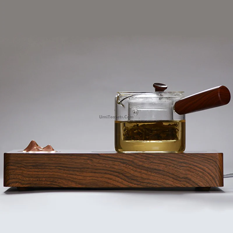 Glass Teapot With Wooden Handle - Image 9