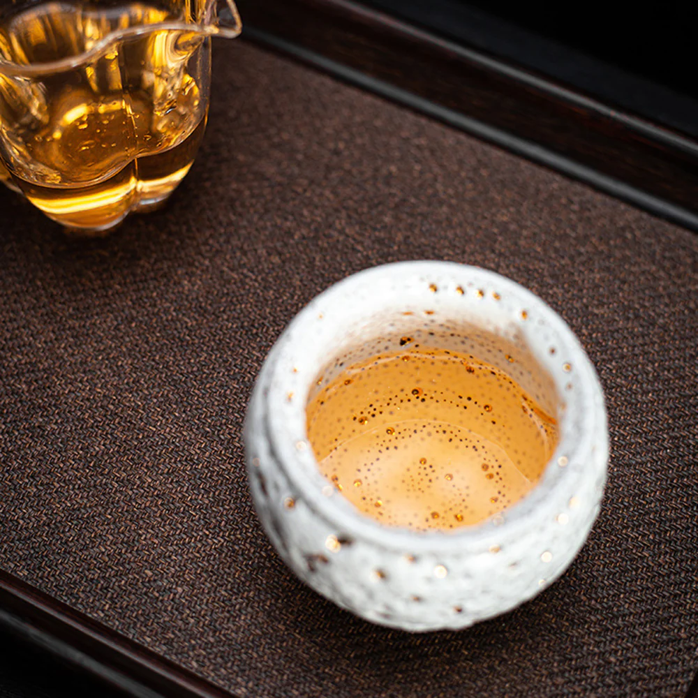 Gold Dotted Shinoyaki Gongfu Tea Cup - Image 7