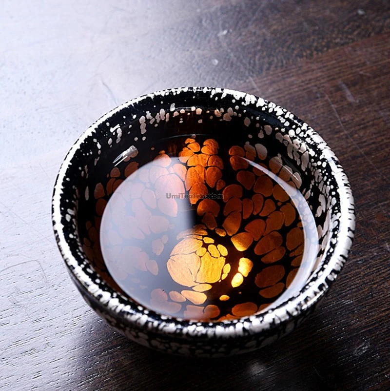 Golden & Silver Jian Zhan Gongfu Tea Cup - Image 4