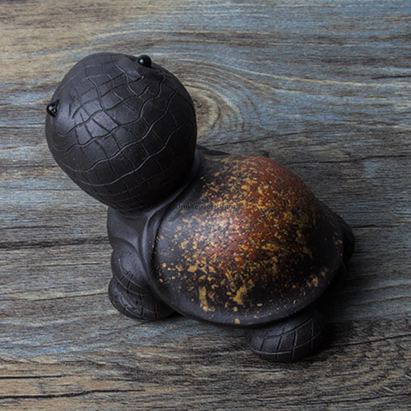Handmade Yixing Clay Tortoise Tea Pet - Image 3