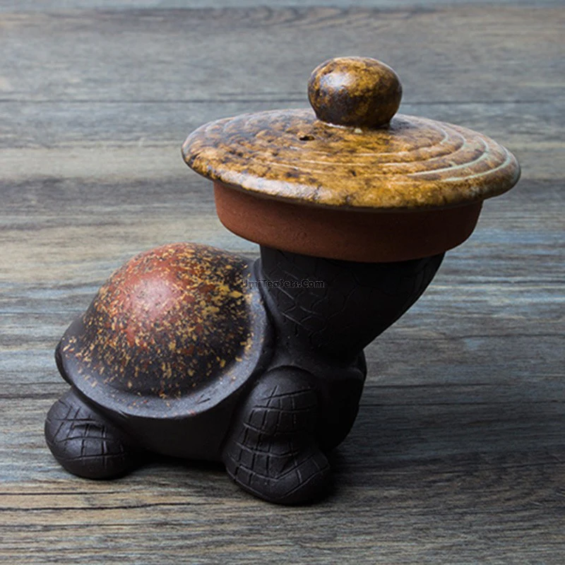 Handmade Yixing Clay Tortoise Tea Pet - Image 5