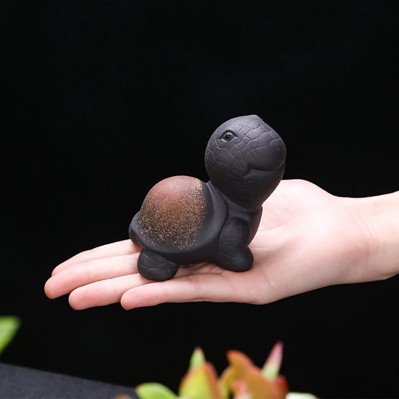 Handmade Yixing Clay Tortoise Tea Pet - Image 9