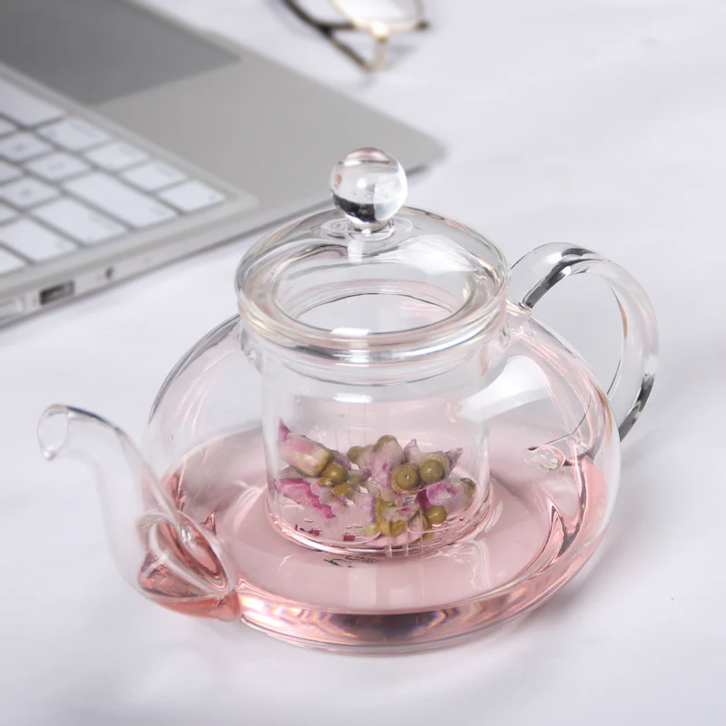 Heat Resisting Herbal Tea Glass Teapot - Image 3