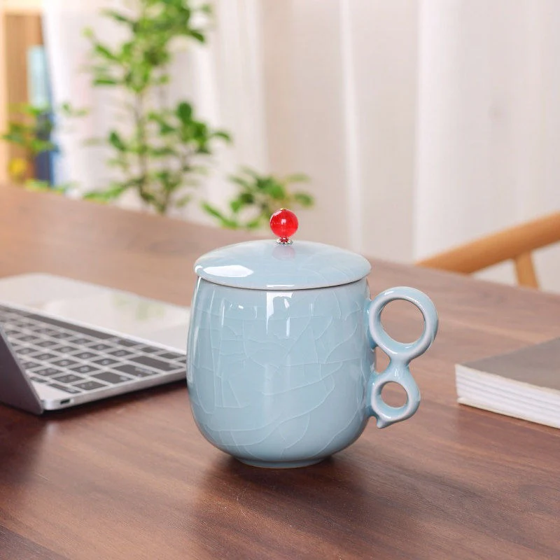 Ice Crack Five Kilns Chinese Tea Cup - Image 15