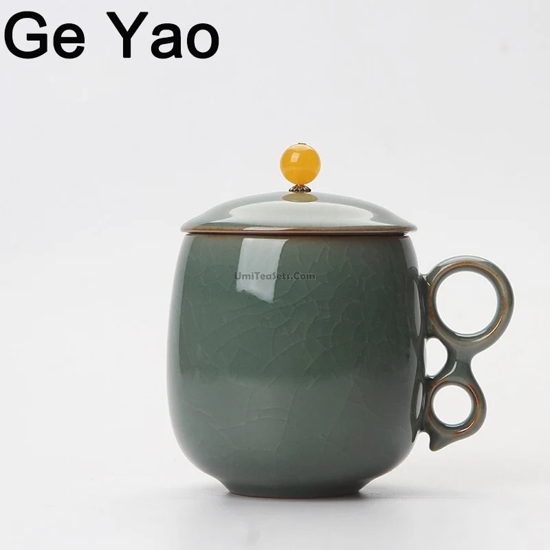 Ice Crack Five Kilns Chinese Tea Cup - Image 5