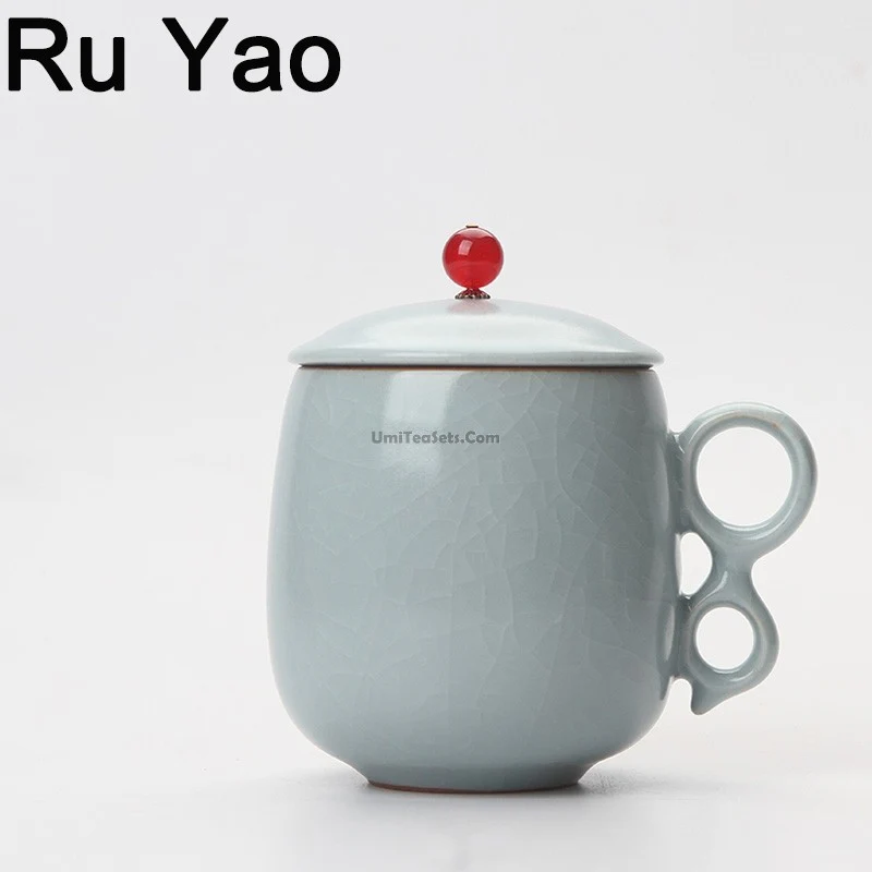 Ice Crack Five Kilns Chinese Tea Cup - Image 6