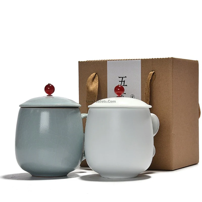 Ice Crack Five Kilns Chinese Tea Cup - Image 8