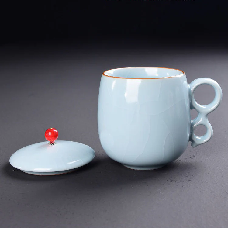 Ice Crack Five Kilns Chinese Tea Cup - Image 9