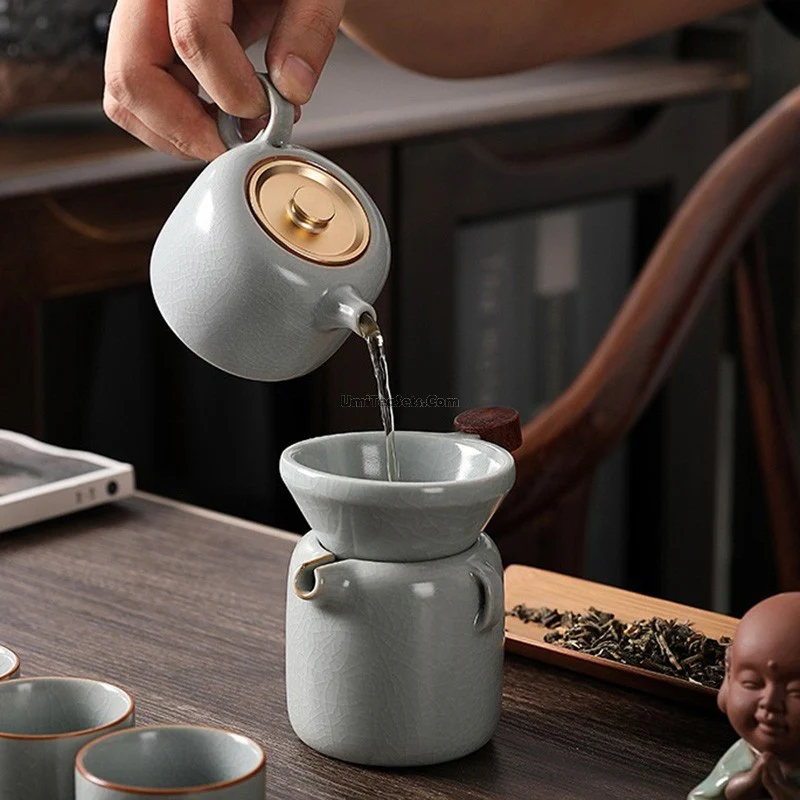 Ice Crack Ruyao Chinese Tea Set - Image 4