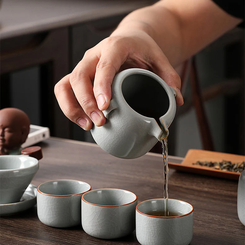 Ice Crack Ruyao Chinese Tea Set - Image 6
