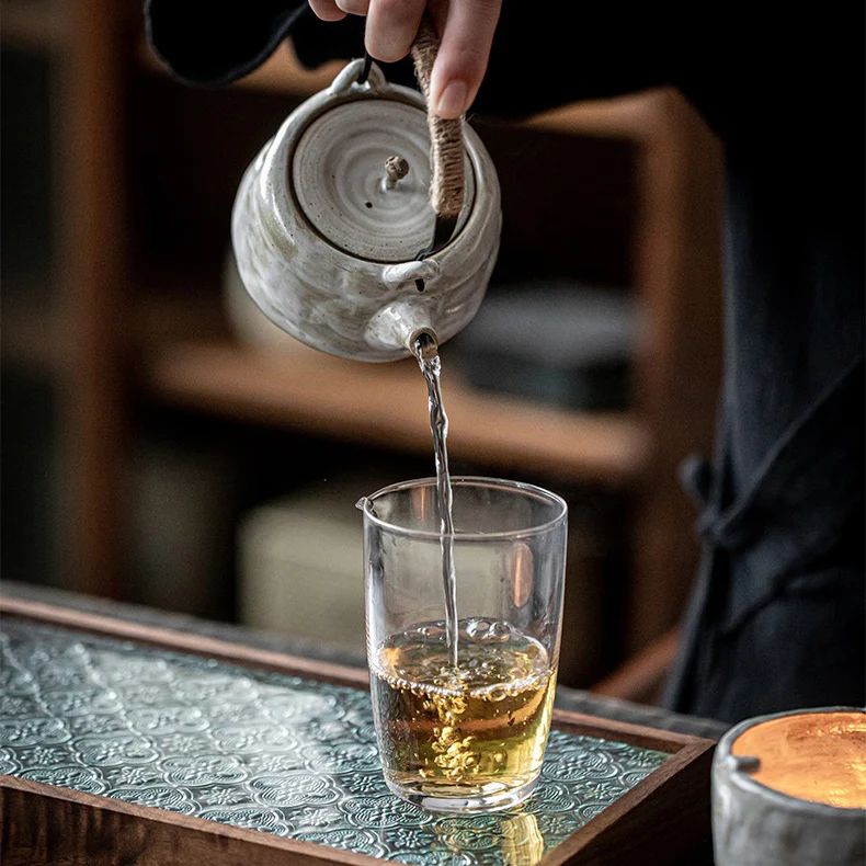 Japanese Handmade Coarse Pottery Teapot - Image 9