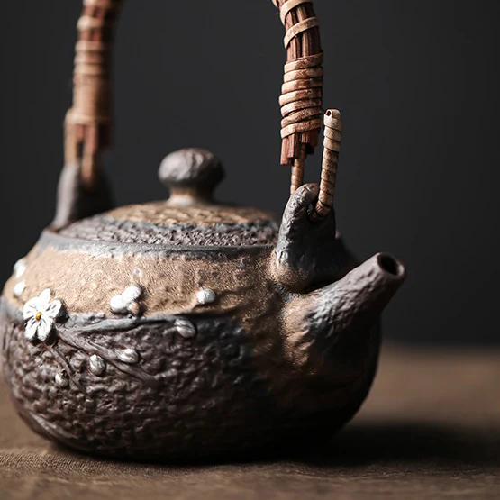 Japanese Handmade Iron Glazed Teapot - Image 9