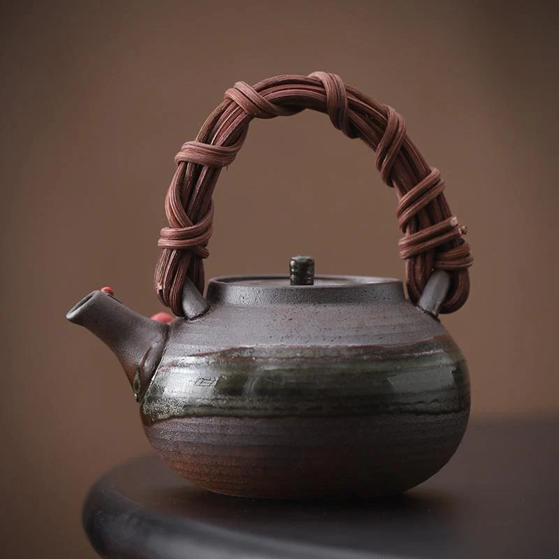 Japanese Handmade Rattan Weaving Teapot - Image 12