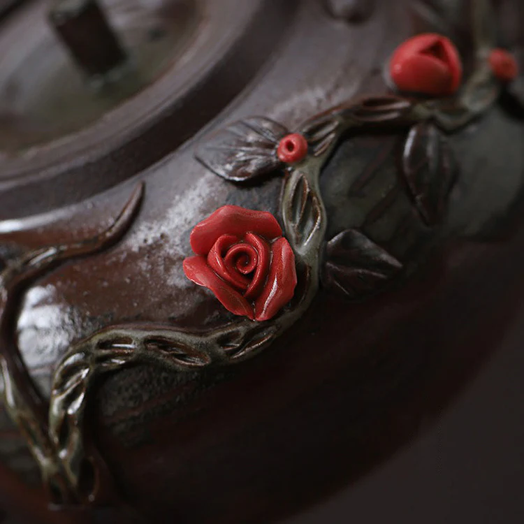 Japanese Handmade Rattan Weaving Teapot - Image 9