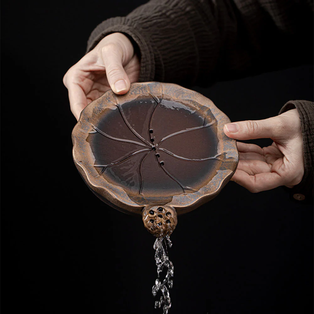 Japanese Iron Glazed Lotus Teapot - Image 10