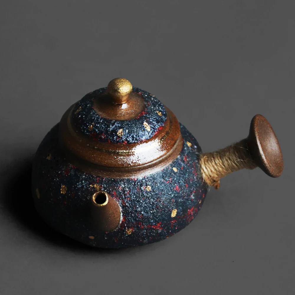 Japanese Kyusu Sand Clay Pottery Teapot - Image 3