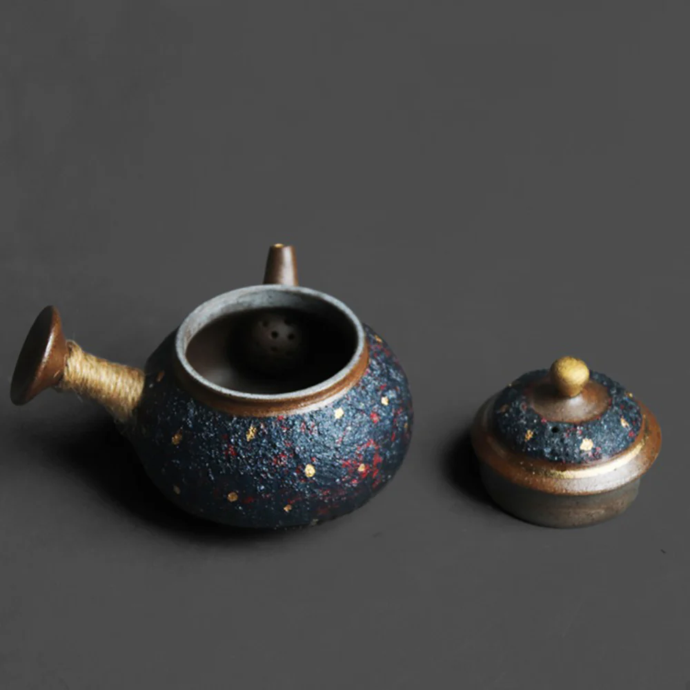 Japanese Kyusu Sand Clay Pottery Teapot - Image 4
