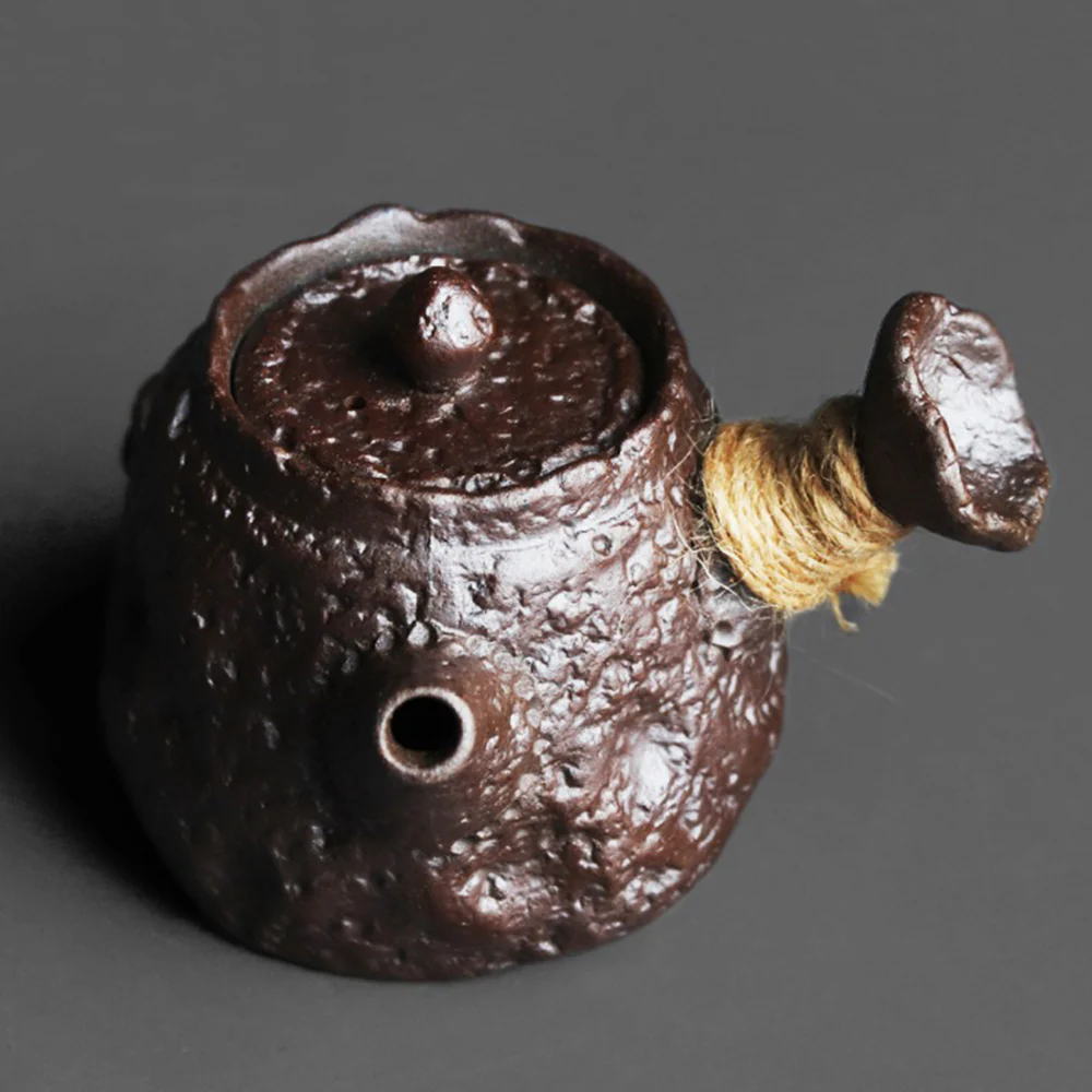 Japanese Kyusu Stone Texture Teapot - Image 3